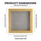 Classic Natural Wood Shadow Box Frame with Acrylic Front - Light Brown Suede Backing, 30 Sizes